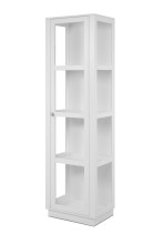 Vitrine >Arles< in weiß - 56x195x40cm (BxHxT)
