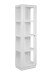 Vitrine >Arles< in weiß - 56x195x40cm (BxHxT)