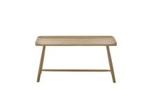 Garderoben-Set >BANTRY< in naturfarben, Eiche massiv geölt - 95x45x35cm (BxHxT)