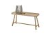 Garderoben-Set >BANTRY< in naturfarben, Eiche massiv geölt - 95x45x35cm (BxHxT)