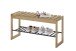 Garderoben-Set >BANTRY< in naturfarben, Eiche massiv geölt - 88x45x30cm (BxHxT)