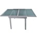 Glastisch >Lola< in grau aus Aluminium/Glas - 75cm (H)