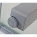 Glastisch >Lola< in grau aus AluminiumWellenglas - 75cm (H)