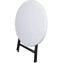 Klapptisch >Mufaro< in weiss aus Kunststoff/Stahl - 76cm (H)