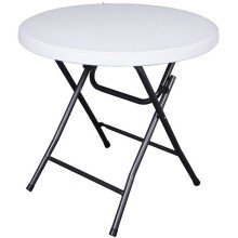 Klapptisch >Mufaro< in weiss aus Kunststoff/Stahl -...