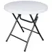 Klapptisch >Mufaro< in weiss aus Kunststoff/Stahl - 76cm (H)