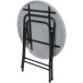 Klapptisch >Mufaro< in weiss aus Kunststoff/Stahl - 76cm (H)