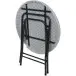 Klapptisch >Mufaro< in weiss aus Kunststoff/Stahl - 76cm (H)