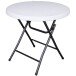 Klapptisch >Mufaro< in weiss aus Kunststoff/Stahl - 76cm (H)