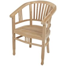 Gartensessel >Rinca< in natur aus Teak B-grade -...