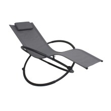 Schaukelsessel >Serifos< in grau, schwarz -...