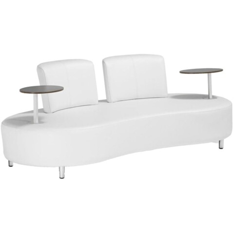 Sofa >Aalborg< in weiß - 89x212x78 (LxBxH)