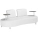 Sofa >Aalborg< in weiß - 89x212x78 (LxBxH)