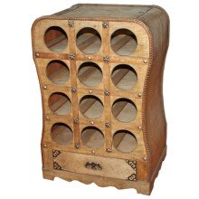 Weinregal >USA< in braun aus Holzwerkstoff -...