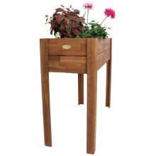 Hochbeet >Oslo< in braun aus Akazie - 100x95x84cm...
