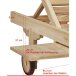 Gartenliege >Solo< in Braun aus Teak B-grade unbehandelt - 35cm (H)