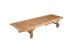 Gartenliege >Solo< in Braun aus Teak B-grade unbehandelt - 35cm (H)