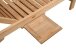 Gartenliege >Solo< in Braun aus Teak B-grade unbehandelt - 35cm (H)