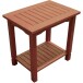 Beistelltisch >Santa Cruz< in braun/holzoptik aus Eukalyptus - 35x50x50 (BxHxT)