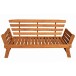 Gartenbank >Fortuna< in braun aus Eukalyptus - 78x68cm (HxT)