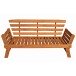 Gartenbank >Fortuna< in braun aus Eukalyptus - 78x68cm (HxT)