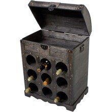 Weinregal >Hamburg< in Kolonialstil aus...