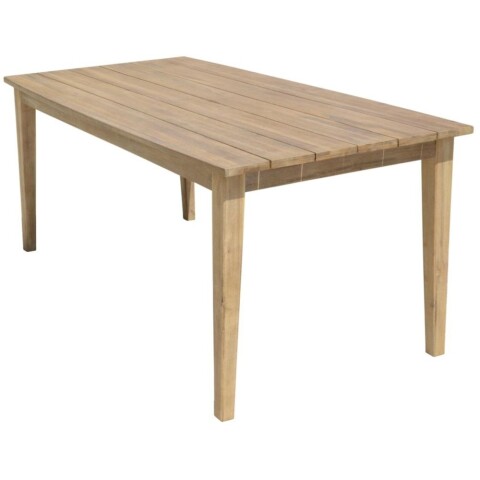 Gartentisch >Visalia< in holzfarben aus Massivholz Akazie - 90x75x180cm (BxHxT)