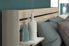 Bettanlage >Escale 3< in Japanische Eiche - 217x223x99cm (LxBxH)