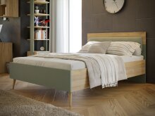 Bettgestell >Whenua< in Natural Eiche - 147,4x99,5x206,8cm (BxHxT)