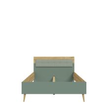 Bettgestell >Whenua< in Natural Eiche - 147,4x99,5x206,8cm (BxHxT)