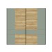 Kleiderschrank >Whenua< in Schwarz - 220,1x210,5x62,1cm (BxHxT)