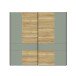 Kleiderschrank >Whenua< in Schwarz - 220,1x210,5x62,1cm (BxHxT)