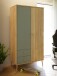 Kleiderschrank >Whenua< in Natural Eiche - 94,5x185,6x52,2cm (BxHxT)