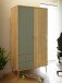 Kleiderschrank >Whenua< in Natural Eiche - 94,5x185,6x52,2cm (BxHxT)