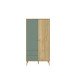 Kleiderschrank >Whenua< in Natural Eiche - 94,5x185,6x52,2cm (BxHxT)