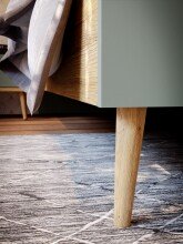 Bettgestell >Whenua< in Natural Eiche - 127,4x99,5x206,8cm (BxHxT)