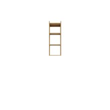 Wandregal >Whenua< in Mauvella Eiche - 34x96,7x33,3cm (BxHxT)