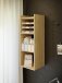 Wandregal >Whenua< in Mauvella Eiche - 34x96,7x33,3cm (BxHxT)