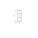 Wandregal >Whenua< in Mauvella Eiche - 34x96,7x33,3cm (BxHxT)