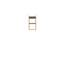 Wandregal >Whenua< in Mauvella Eiche - 34x67,9x33,3cm (BxHxT)
