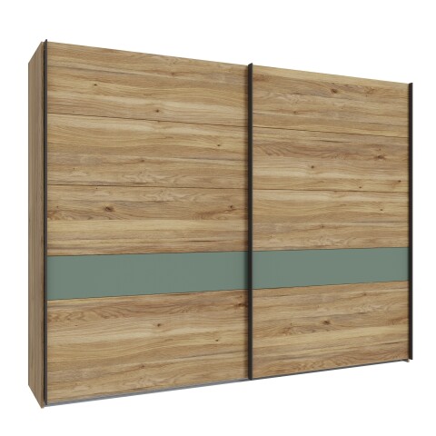 Kleiderschrank >Whenua< in Schwarz - 269,9x210,5x62,9cm (BxHxT)