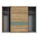Kleiderschrank >Whenua< in Schwarz - 269,9x210,5x62,9cm (BxHxT)