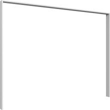 Drehtürenschrank >Danzig< in WEISS + GLAS WEISS - 225x208x58cm (BxHxT)