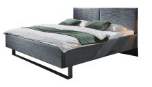 Bettgestell >Amsterdam< in GRAPHIT - 189x100x210cm...
