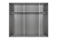 Schwebetürenschrank >Amsterdam< in GRAPHIT - 250x216x65cm (BxHxT)