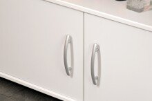 Hochbett >Reverse 1< in Weiss - 204x115x110cm (LxBxH)