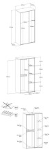 Kinderzimmer-Set >Pirouette 14< mit Hochbett und Kleiderschrank