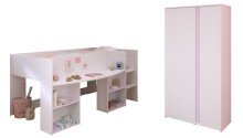 Kinderzimmer-Set >Pirouette 14< mit Hochbett und Kleiderschrank