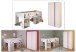 Kinderzimmer-Set >Pirouette 14< mit Hochbett und Kleiderschrank