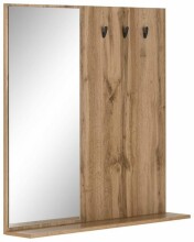 Spiegelpaneel >8341-98< in Wotaneiche, Holzwerkstoff - 95x95x14cm (BxHxT)